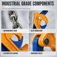 🏗️ Save 50%! 🛢️ Oil Drum Lifting Clamp – Die-forged & heavy-duty for forklifts ✨