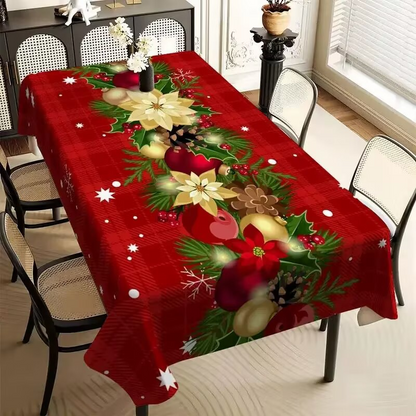 🎄 Save 50%! 🍽️ Waterproof Christmas Tablecloth – Rectangular & festive ✨