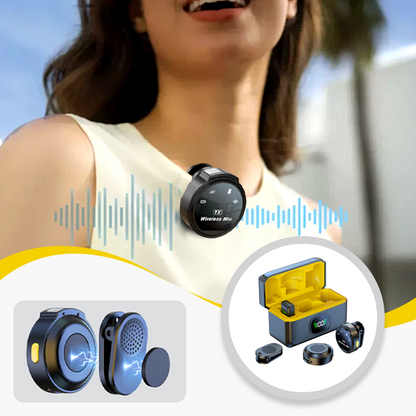 🎤 Save 50%! 🔇 Wireless Lavalier Mic – Noise cancellation & clear voice ✨