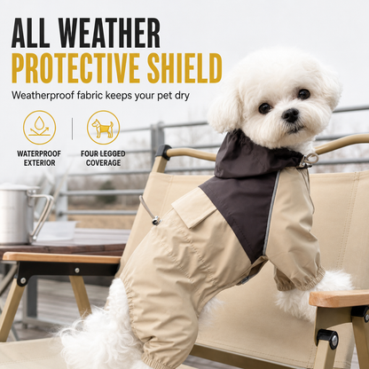🐕 Save 50%! 🌧️ Full-Body Dog Raincoat – Protects paws & belly from mud ✨