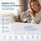 💥2026 Hot Sale🛏️Waterproof Fitted Sheet – Solid Color Machine Washable Mattress Protector Cover, Soft Breathable Bed Cover for Bedroom, Guest Room & Dorm ✨