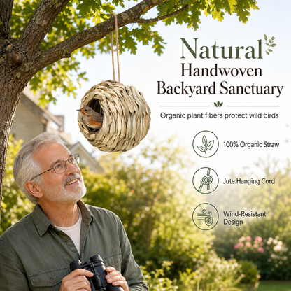 🐦 Save 50%! 🏠 Handwoven Hummingbird House – Decorative & sheltering ✨
