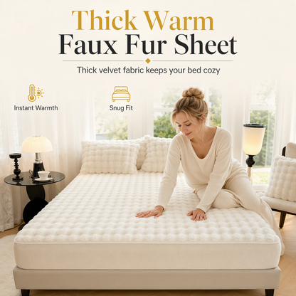🛏️ Save 50%! 🐰 Plush Fitted Sheet – Dustproof & ultra-soft mattress protector ✨