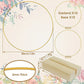 🌸 Save 50%! ✨ Gold Decorative Hoop – Wooden stand & elegant ✨