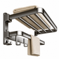 🛁 Save 50%! 🧺 Double Folding Towel Rack – Suction mount, rustproof & space-saving ✨