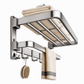 🛁 Save 50%! 🧺 Double Folding Towel Rack – Suction mount, rustproof & space-saving ✨