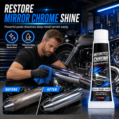✨ Save 50%! 🏍️ Metal Polishing Paste – Chrome shine & rust protection ✨