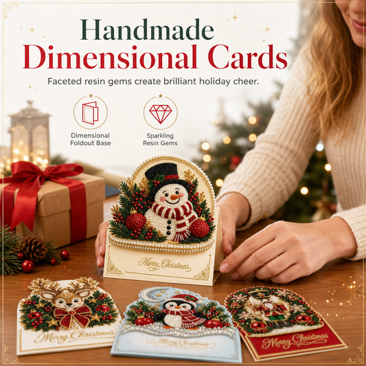 🎅 50% OFF! ✨ DIY 3D Christmas Cards Set – Handmade holiday greetings ✨