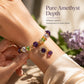 📿 50% OFF! ✨ Purple Crystal Beaded Bracelet – Star zircon charm & sparkling style ✨