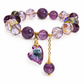 📿 50% OFF! ✨ Purple Crystal Beaded Bracelet – Star zircon charm & sparkling style ✨
