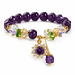 📿 50% OFF! ✨ Purple Crystal Beaded Bracelet – Star zircon charm & sparkling style ✨