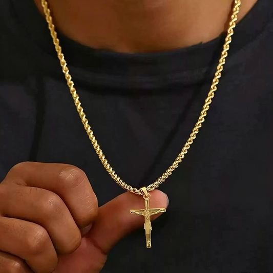 ✝️ 50% OFF! ✨ Crucifix Pendant Necklace – For men & women, timeless style ✨