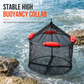 🎣 50% OFF! 🐟 Floating Collapsible Keep Net – Anti-snag & coated for sea fishing ✨