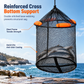 🎣 50% OFF! 🐟 Floating Collapsible Keep Net – Anti-snag & coated for sea fishing ✨