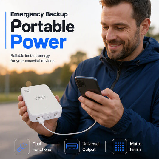 🔋 50% OFF! 🚨 Emergency Power Bank – Fast charging & built-in LED light ✨