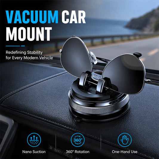 🚗 50% OFF! 📱 Foldable Rotatable Phone Mount – Vacuum suction & dashboard-ready ✨