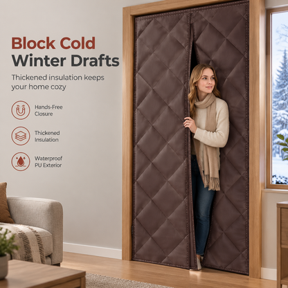 🚪 50% OFF! ❄️ Magnetic Thermal Door Curtain – Windproof, soundproof & winter-ready ✨