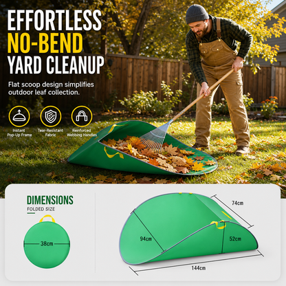 🍂 50% OFF! 🍃 Pop-Up Leaf Collector – Portable & reusable yard waste bag ✨
