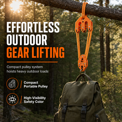 🏋️ 50% OFF! 🎯 Hoist Block & Tackle System – Heavy-duty lifting for hunting gear ✨