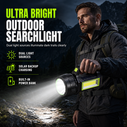 🔦 50% OFF! 💡 Rechargeable Handheld Searchlight – Ultra-bright & 2-way work light ✨