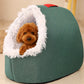 🛏️ 50% OFF HOT SALE! ✨ Pet Cozy Warm Cave Bed - Ultra-Soft Plush Igloo Design with Breathable Warmth for Cats & Small Dogs 🐾💤