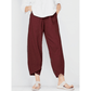 👖 50% OFF NOW! ✨ Vintage Asymmetrical Elastic Waist Pockets Pants – Unique Design, Comfortable Fit & Functional Style 🌸