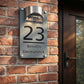 🎄 Save 50%! 🏠 Personalized Solar Door Plaque – Custom LED house number sign ✨